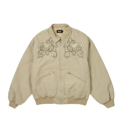 Best FLORAL CANVAS BOMBER JACKET STONEY GREY Jackets