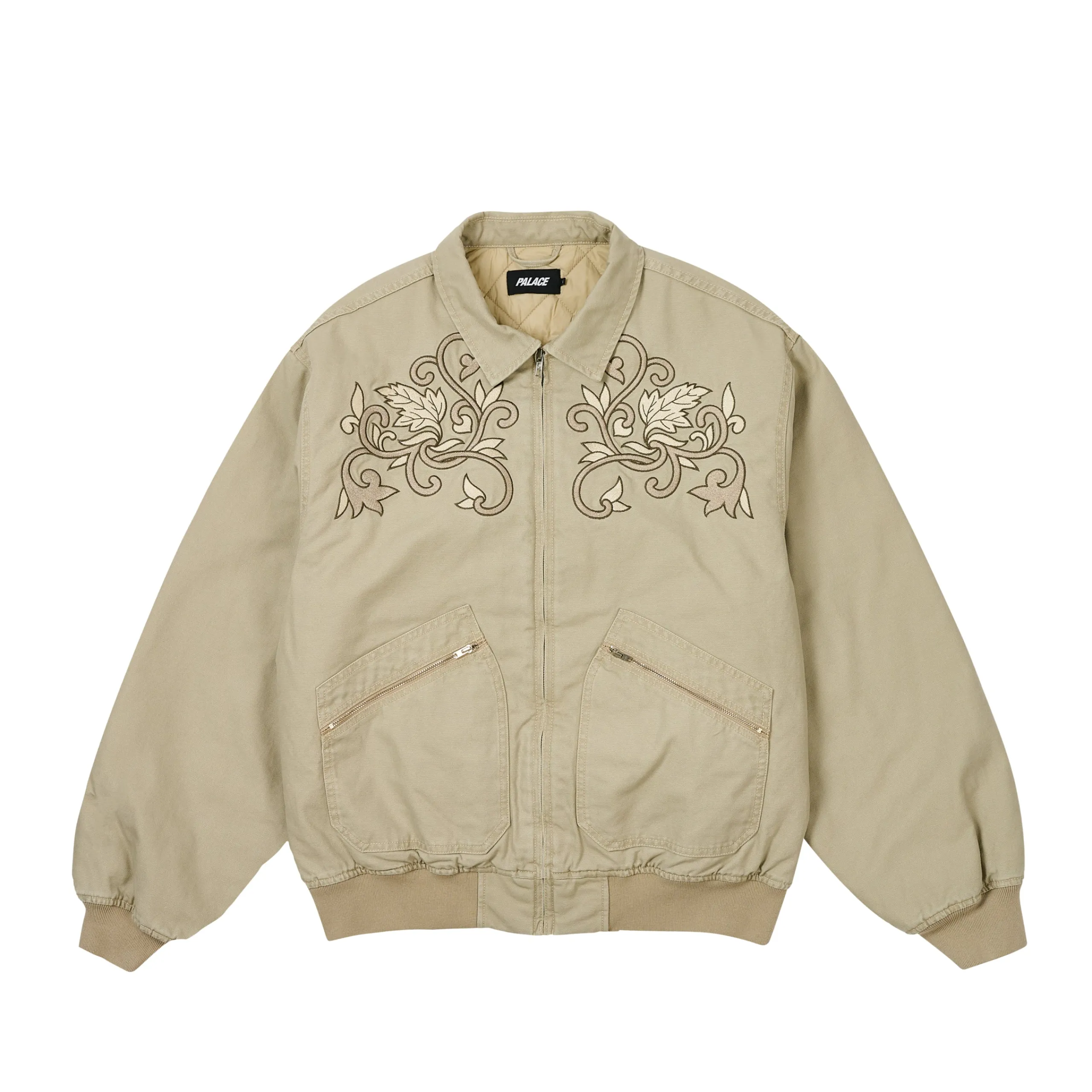Best FLORAL CANVAS BOMBER JACKET STONEY GREY Jackets