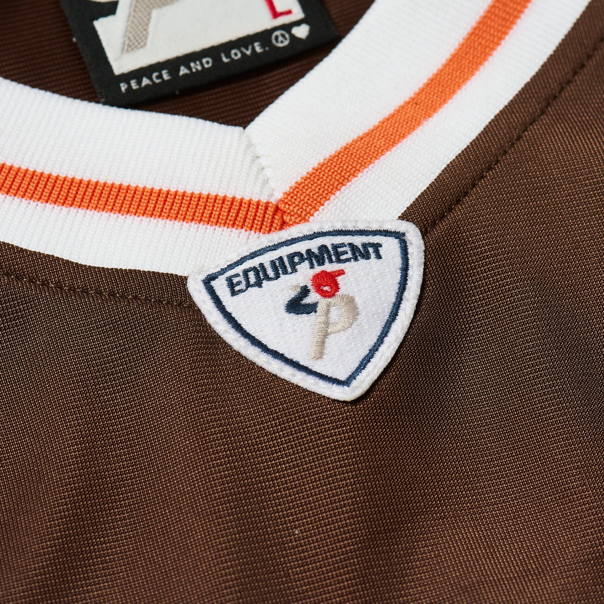 Hot OM MESH JERSEY BROWN Tops|Tracksuits