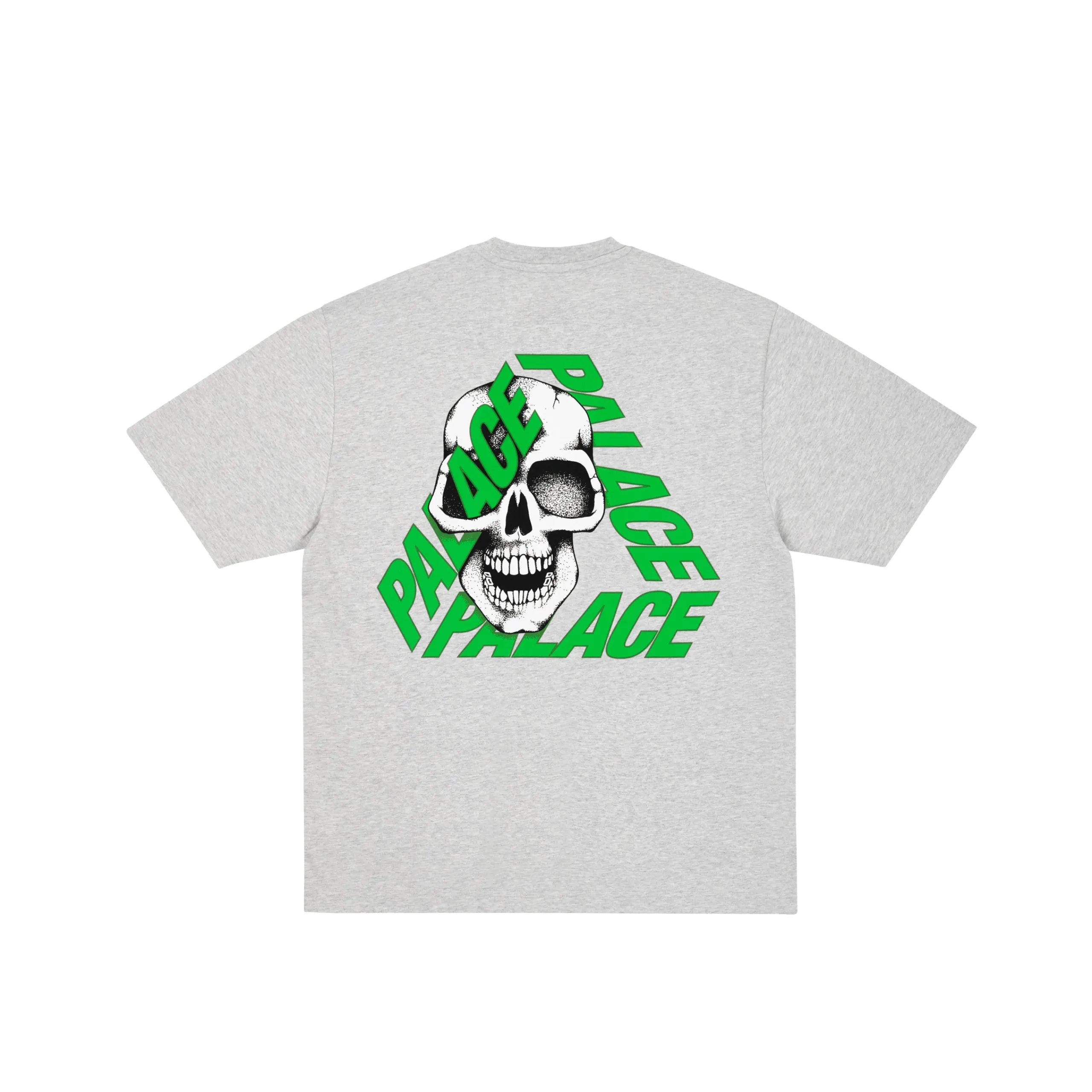 Fashion P3 SKULL T-SHIRT GREY MARL T-Shirts