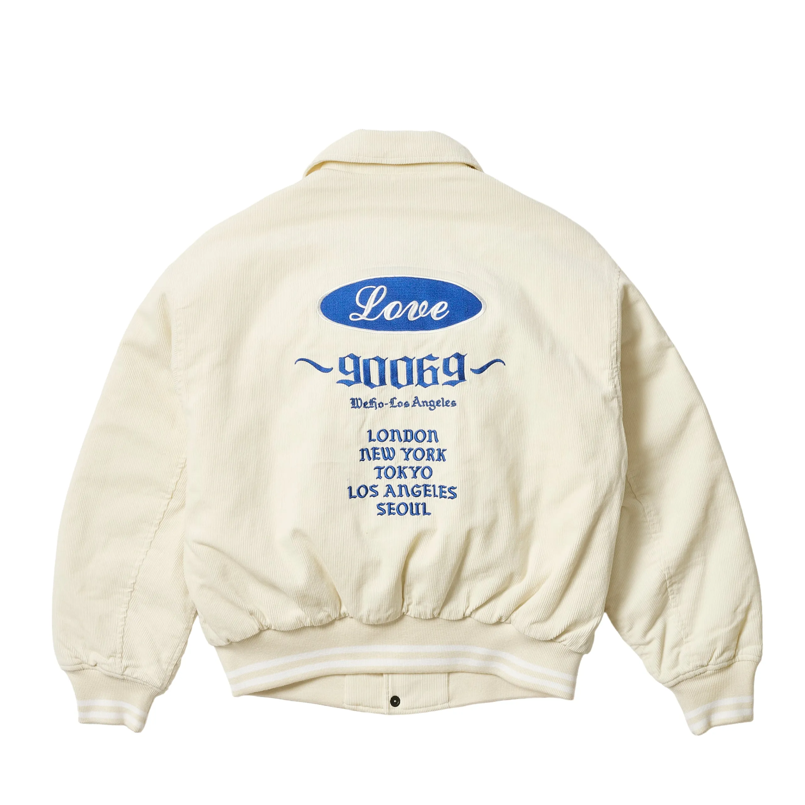 Clearance PALACE LOVE VARSITY JACKET SOFT WHITE Jackets