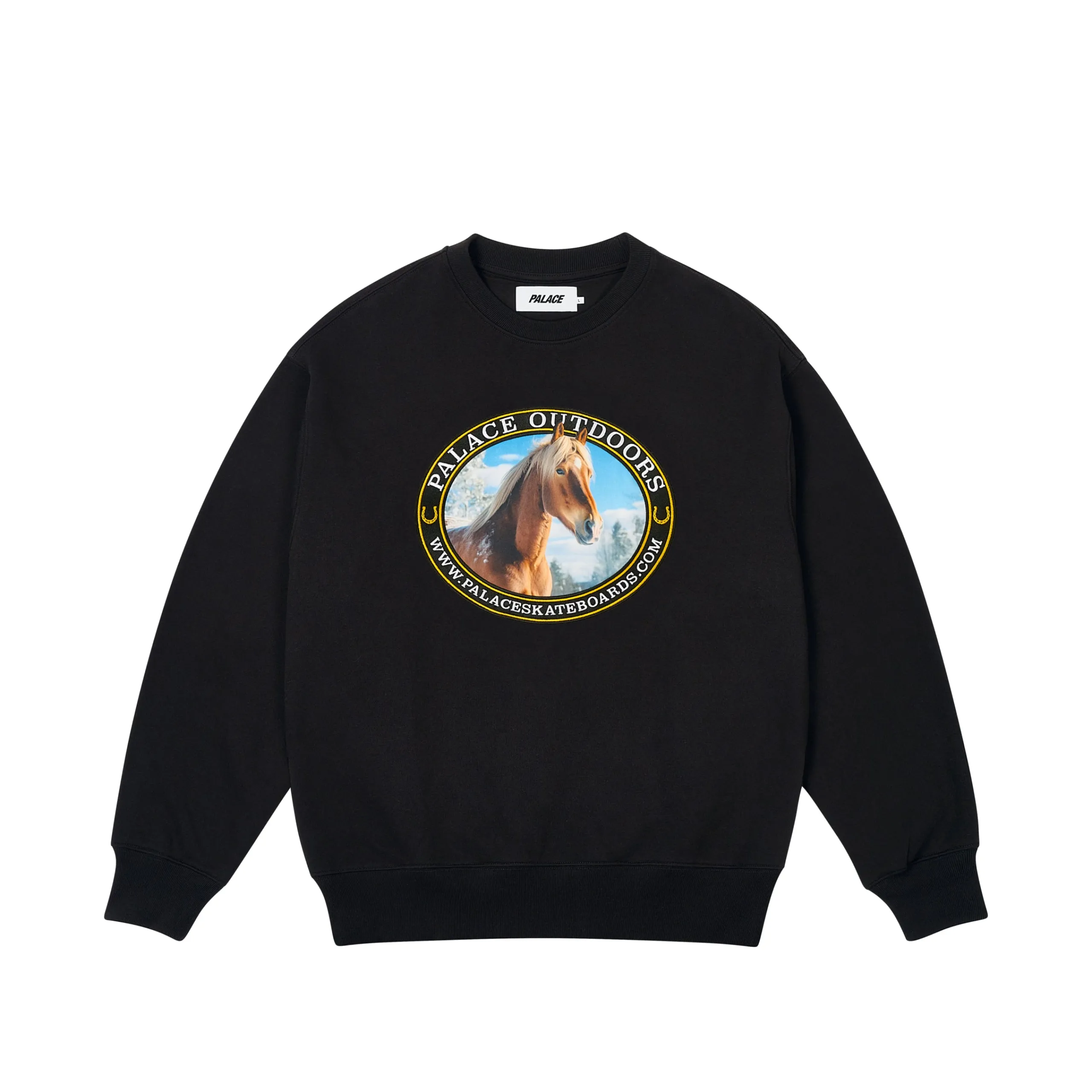 Fashion PALACE OUTDOORS CREW BLACK Sweatshirts