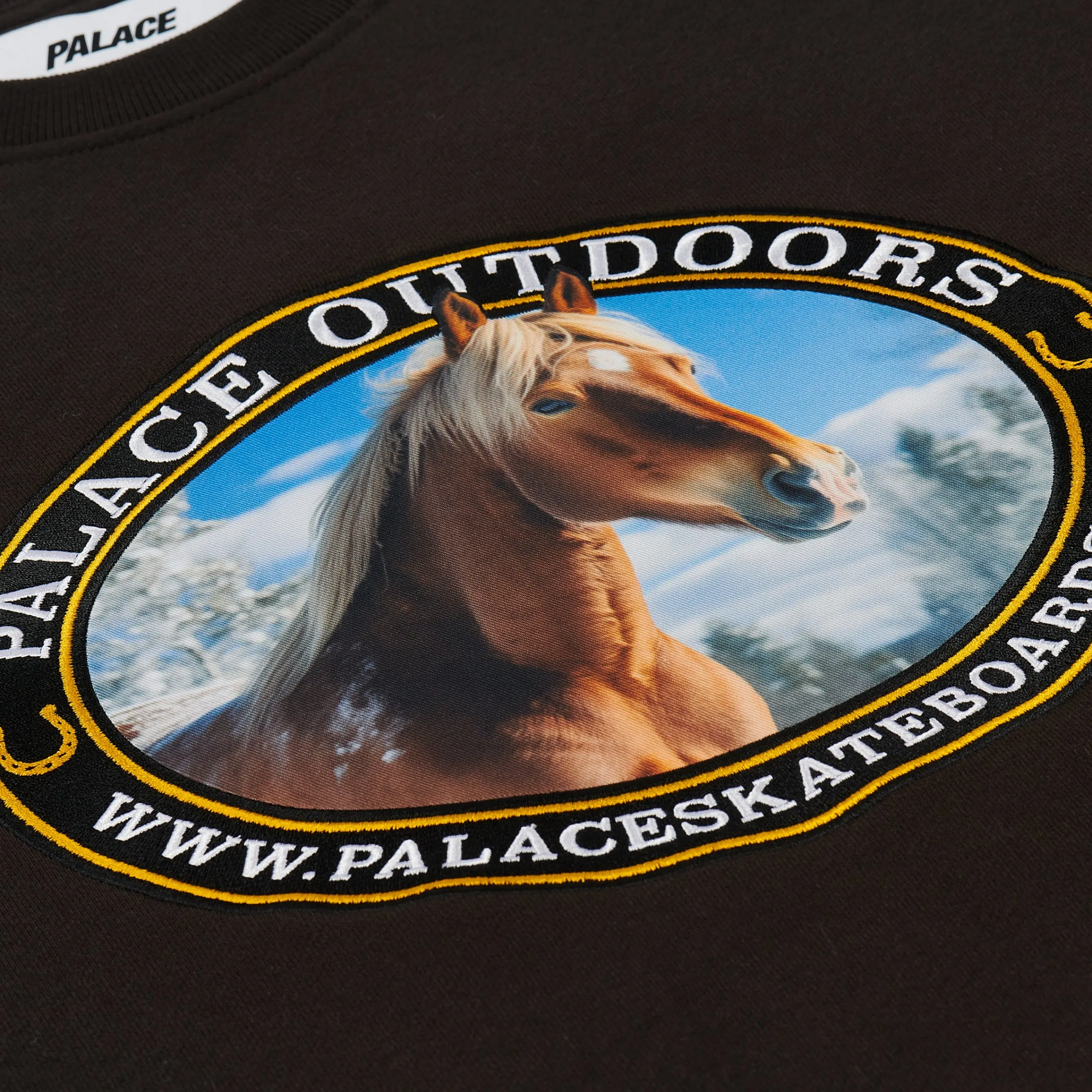 Fashion PALACE OUTDOORS CREW BLACK Sweatshirts