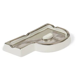 Sale P-ASHTRAY WHITE / SILVER Accessories