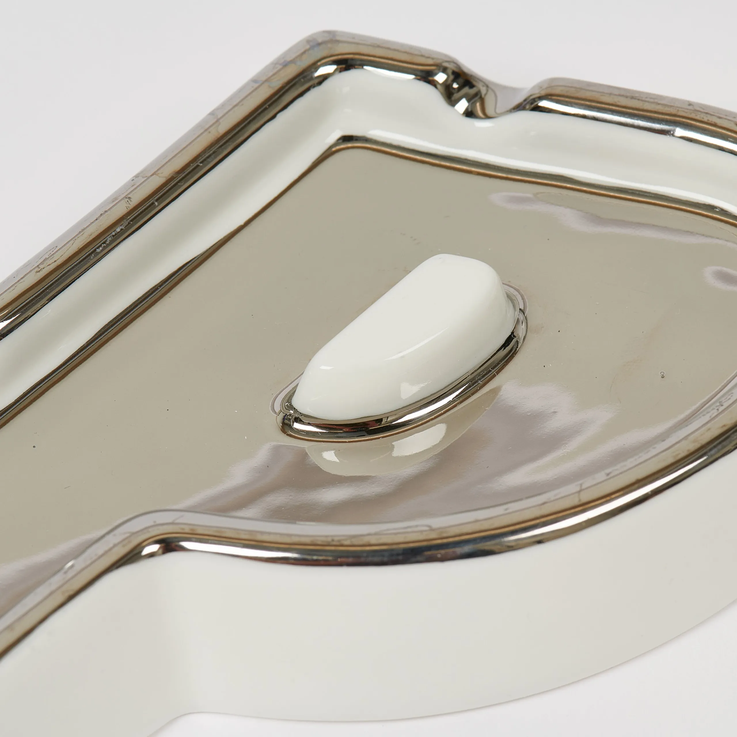 Sale P-ASHTRAY WHITE / SILVER Accessories