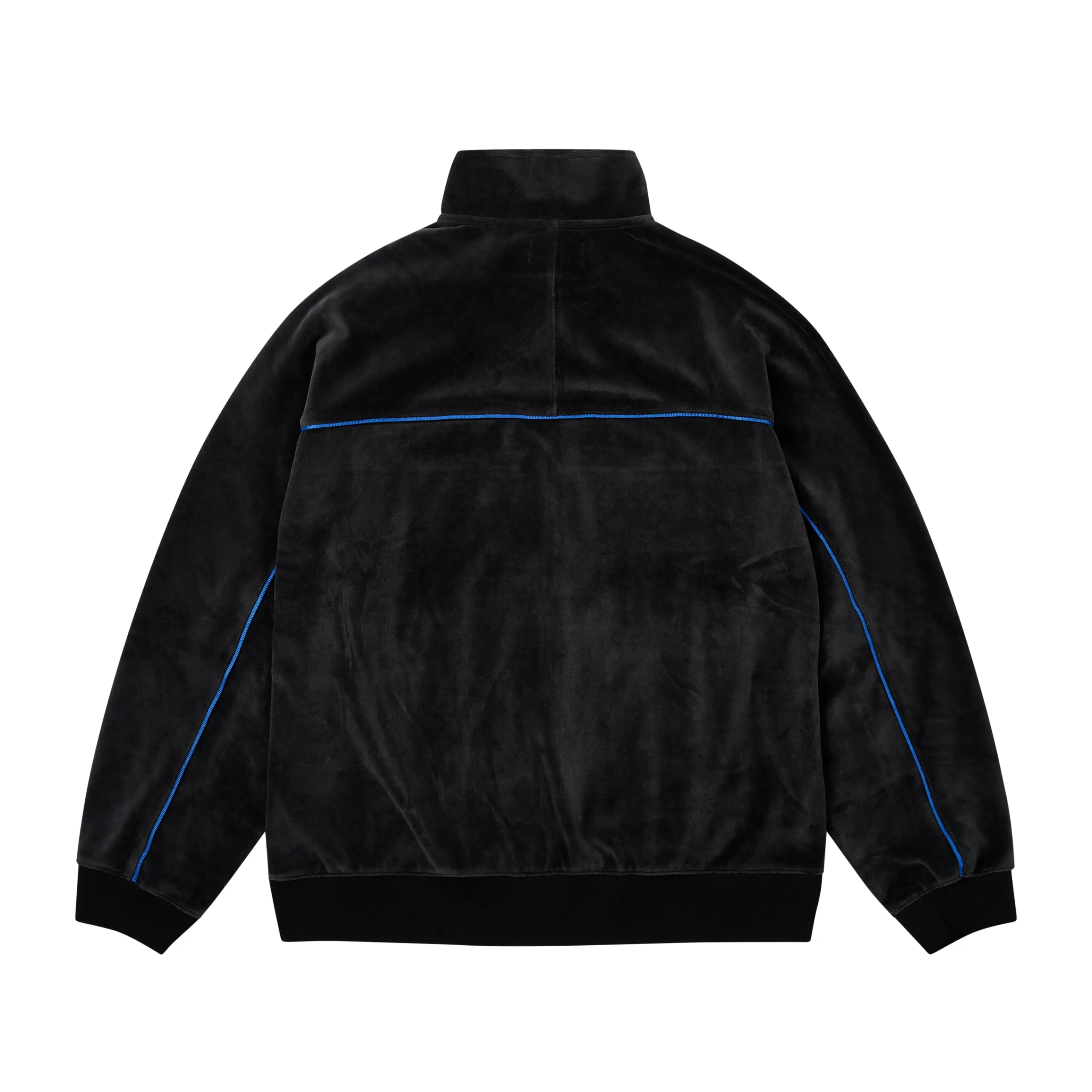 Best PIPED VELOUR FUNNEL BLACK Jackets|Tracksuits