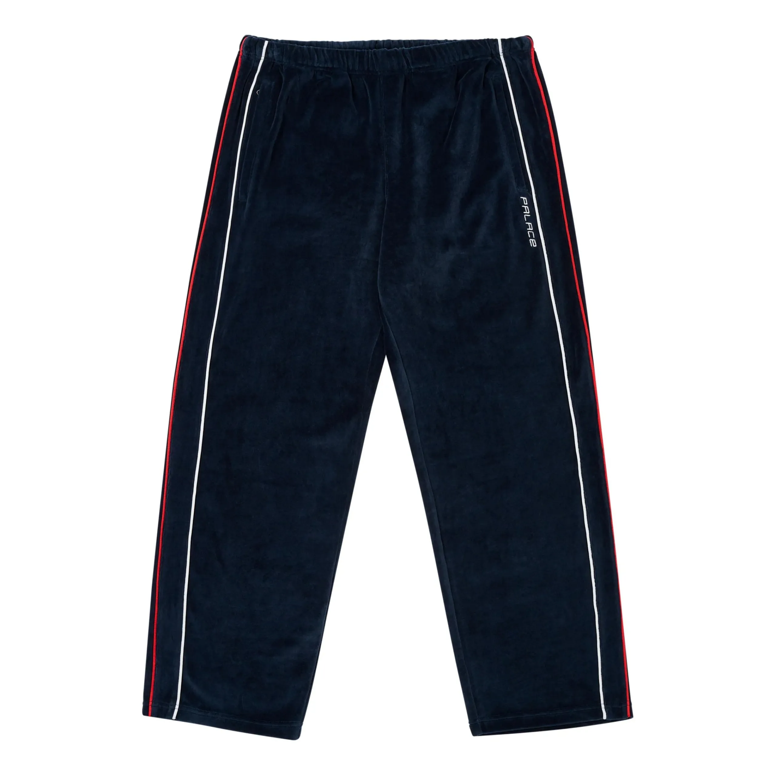 New PIPED VELOUR JOGGER NAVY Bottoms|Tracksuits