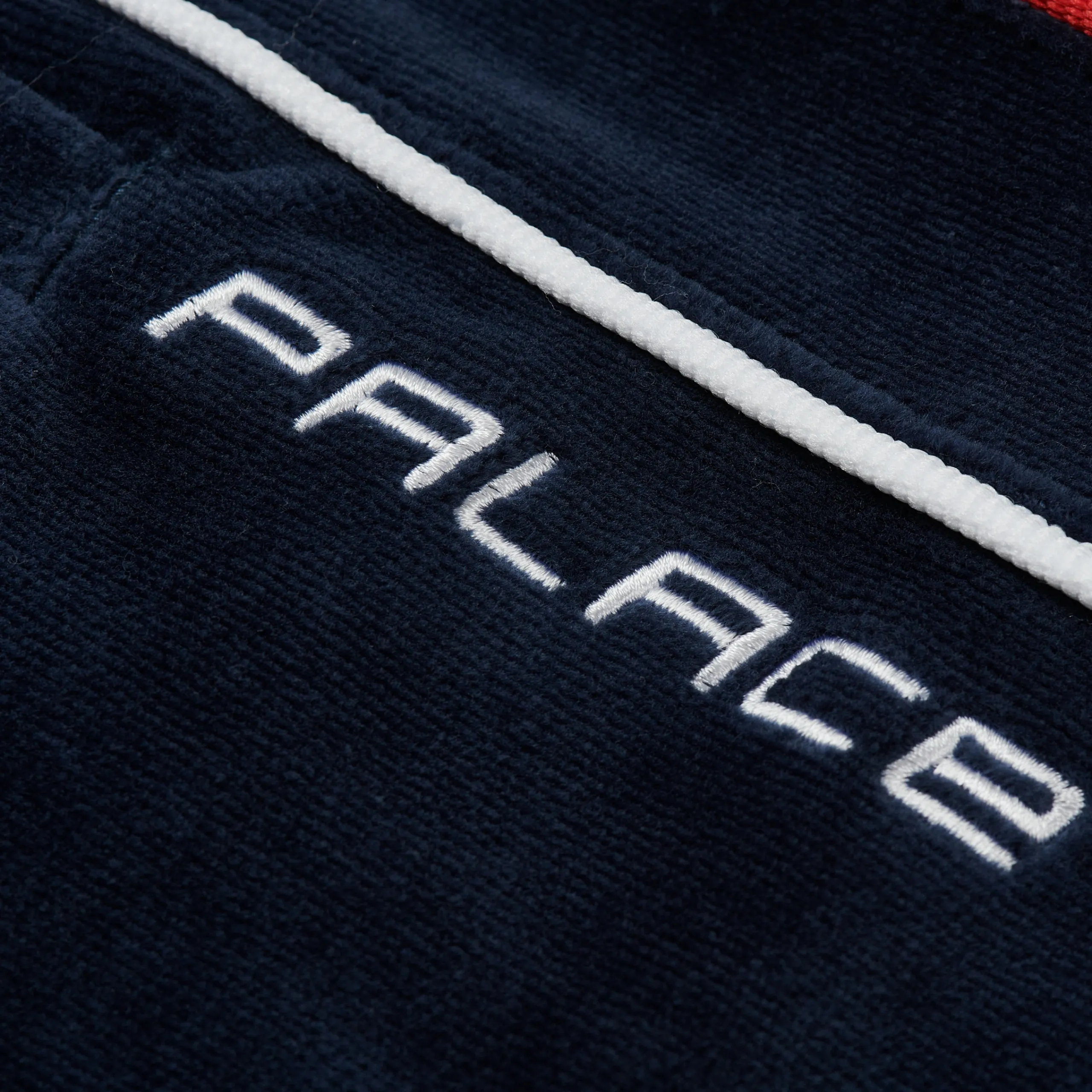 New PIPED VELOUR JOGGER NAVY Bottoms|Tracksuits