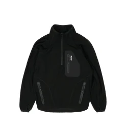 Outlet RUN IT 1/2 ZIP THERMAL TRACK JACKET BLACK Jackets
