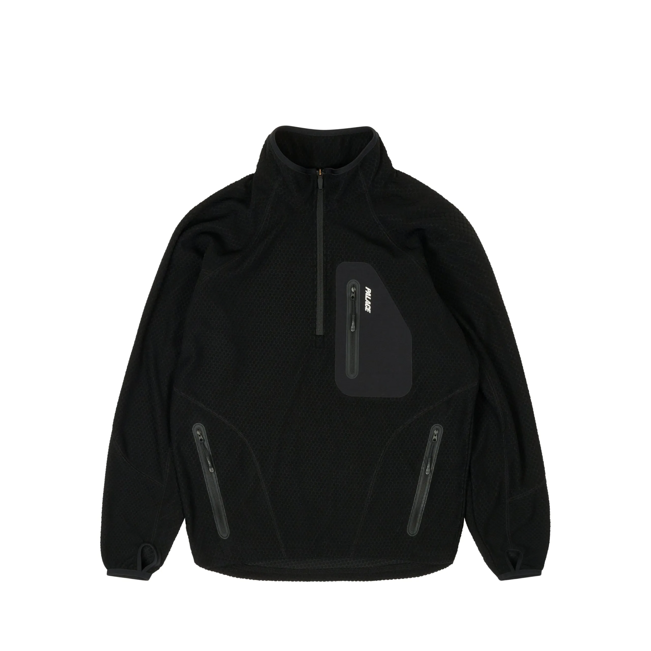 Outlet RUN IT 1/2 ZIP THERMAL TRACK JACKET BLACK Jackets