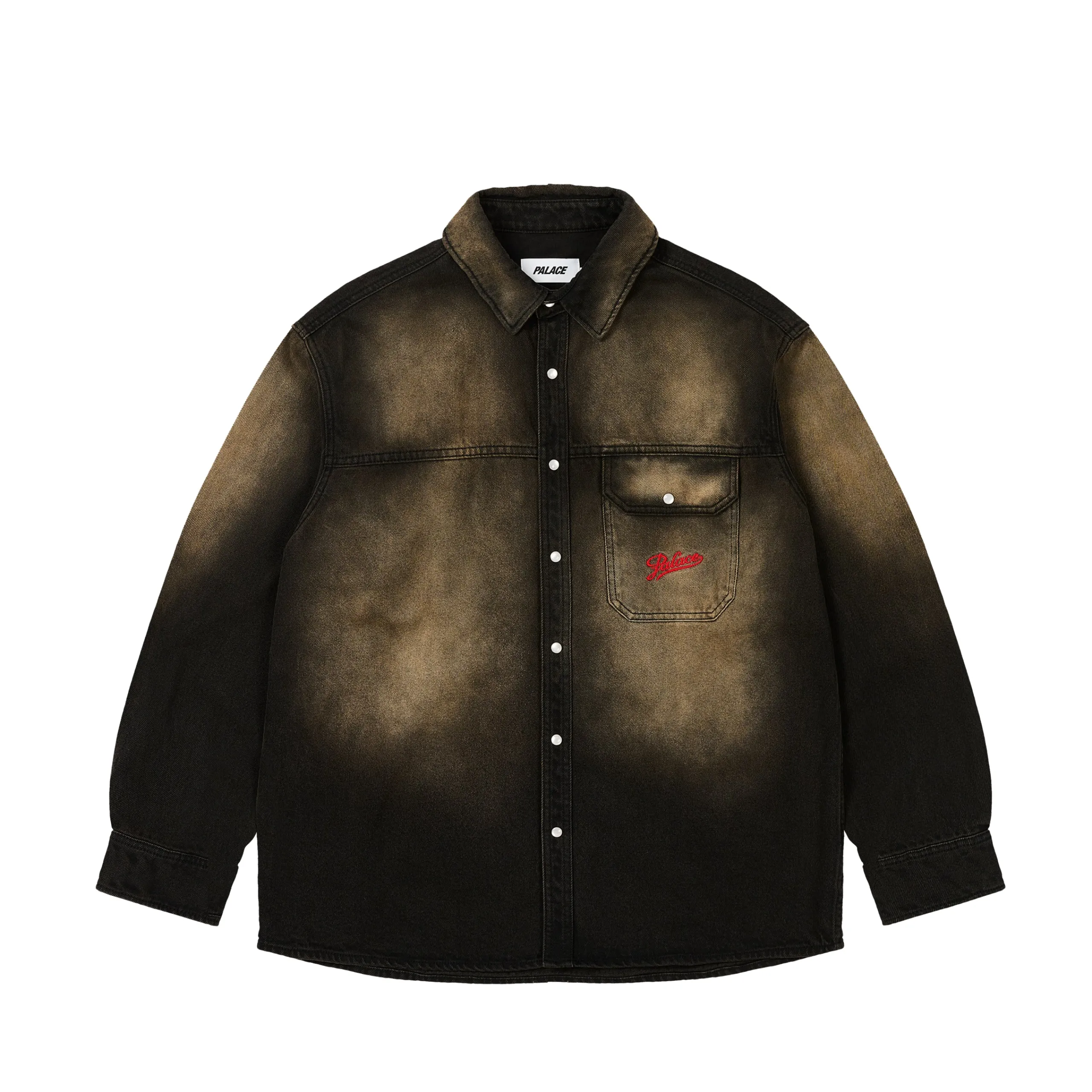 Clearance SCRIPTY DENIM SHIRT SAND WASH BLACK Shirting