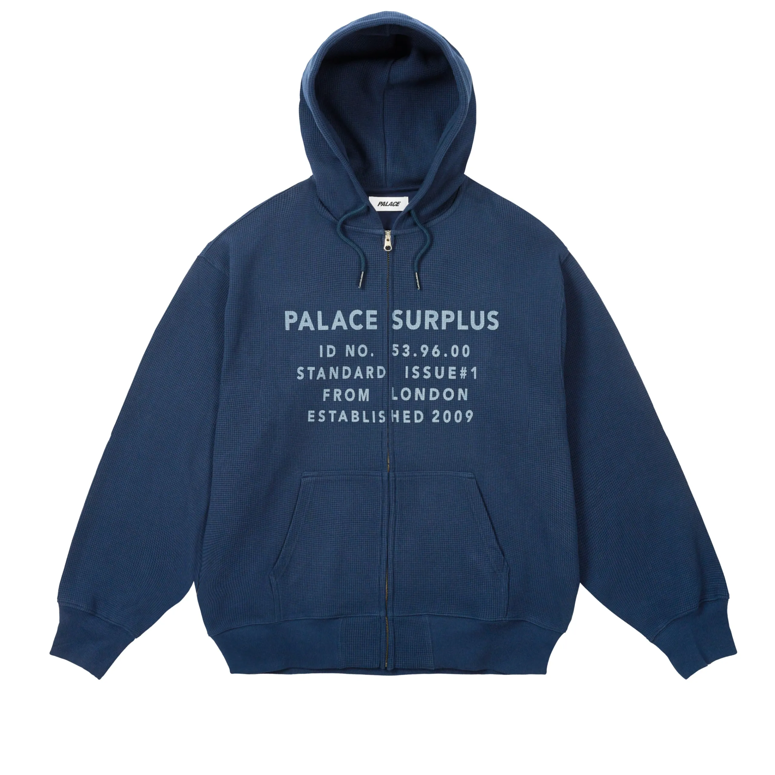 Best STAMP WAFFLE ZIP HOOD NAVY Hoods