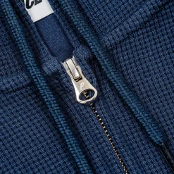Best STAMP WAFFLE ZIP HOOD NAVY Hoods