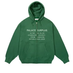 Sale STAMP WAFFLE ZIP HOOD RACEY GREEN Hoods