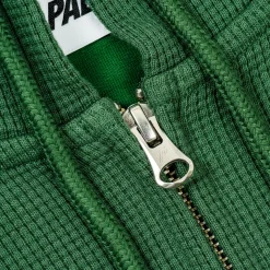 Sale STAMP WAFFLE ZIP HOOD RACEY GREEN Hoods
