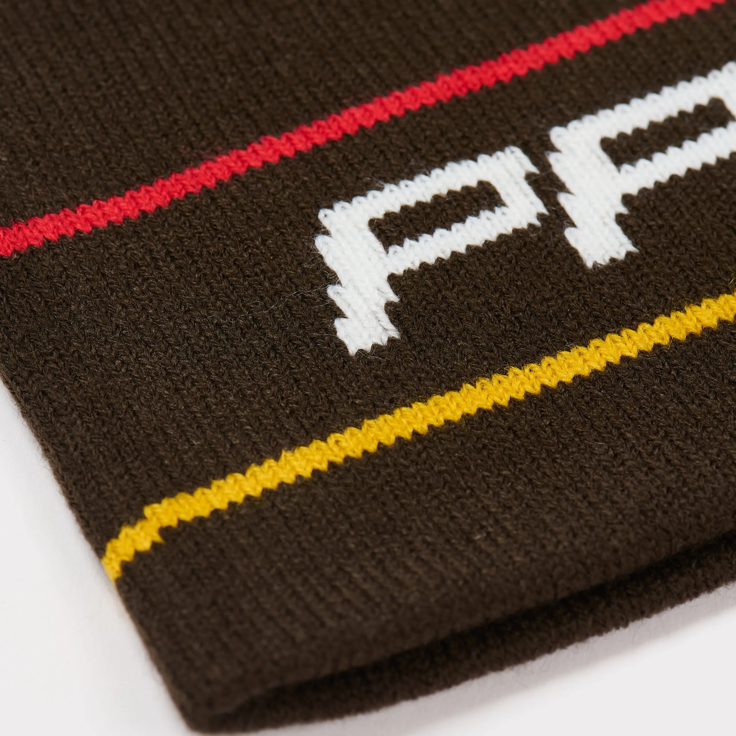 Online STRIPE NEIN CUFF BEANIE BROWN Hats