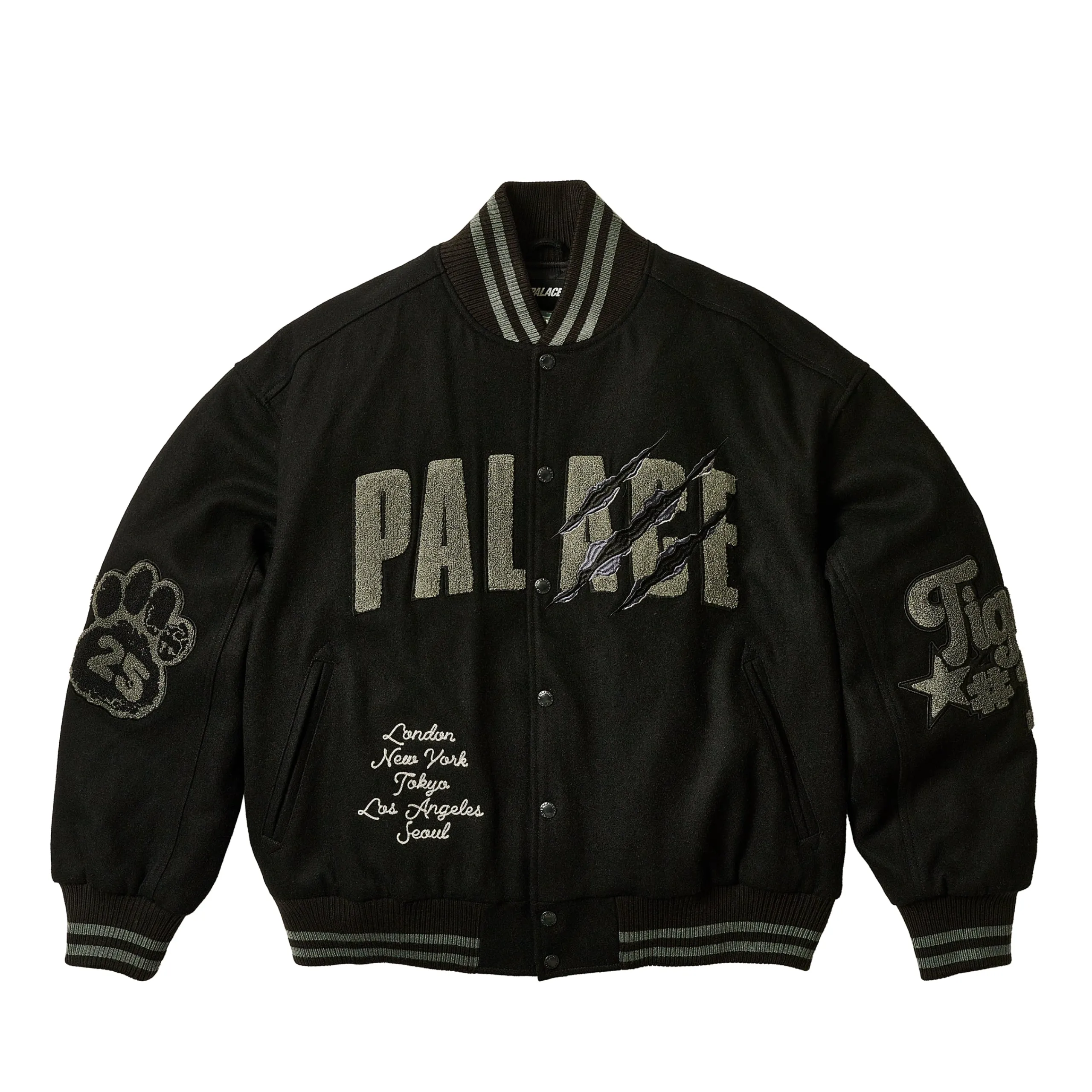 Discount TORA TORA VARSITY JACKET BLACK Jackets