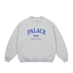 New UNITAS OVERSIZED CREW GREY MARL Sweatshirts