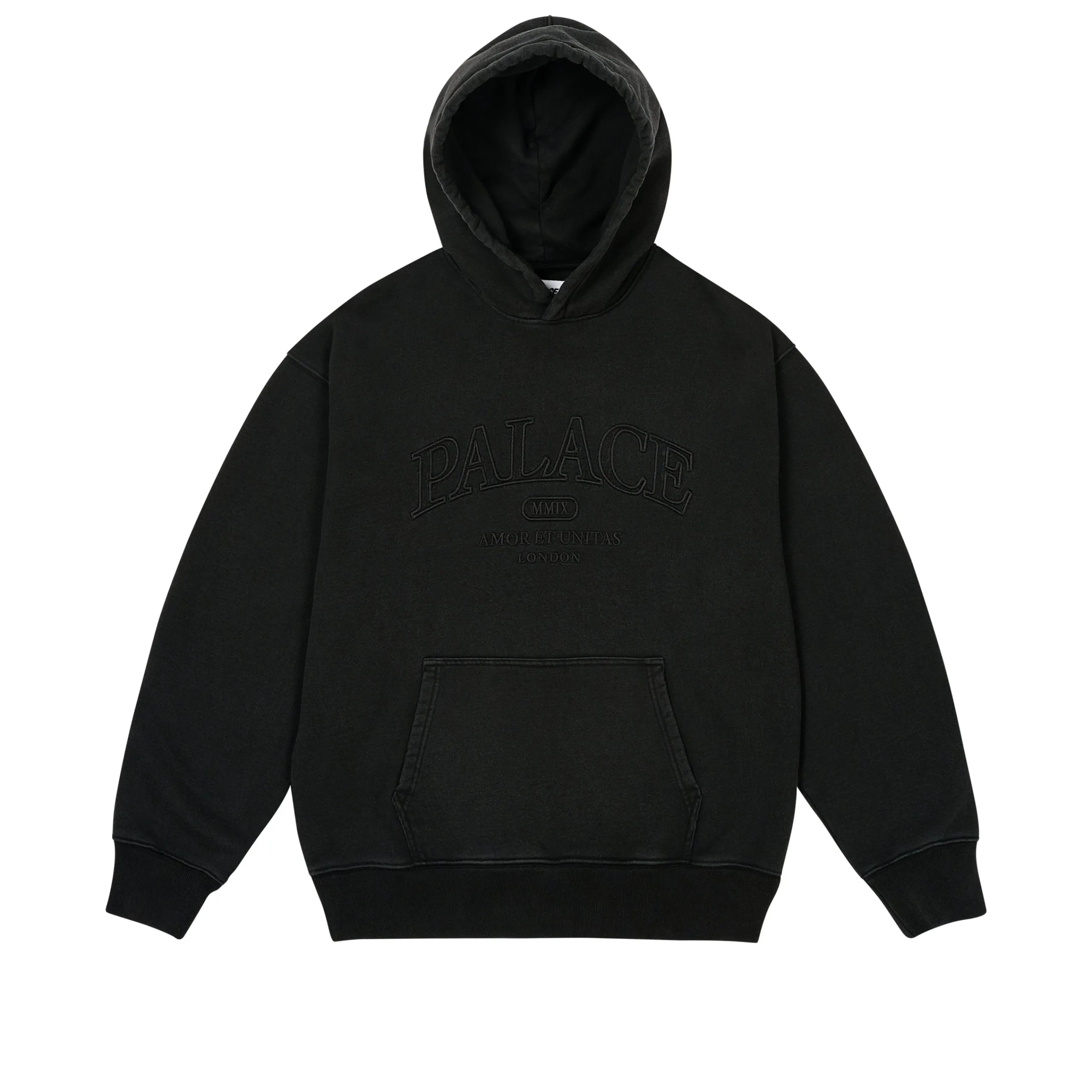 New UNITAS PIGMENT WASH HOOD BLACK Tracksuits|Hoods